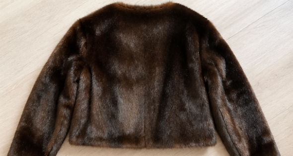 Michael Kors Chocolate Faux Fur Jacket
