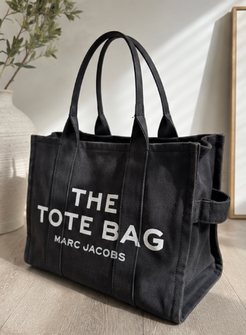 THE MARC JACOBS Black Canvas Tote Bag