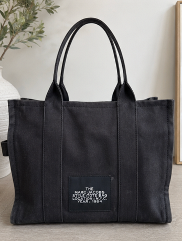 THE MARC JACOBS Black Canvas Tote Bag