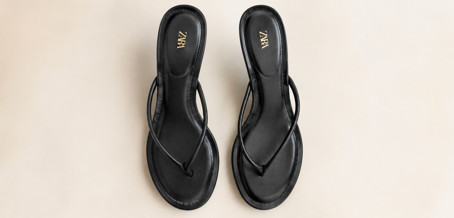 Black Zara Kitten Heel, 8US