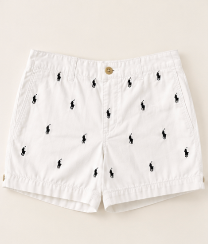 White Polo Ralph Lauren Shorts, 2US