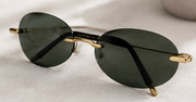 Gold and Green Jenny Bird Sunglasses, Small