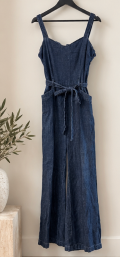 PAIGE Denim Tie-Waist Jumpsuit