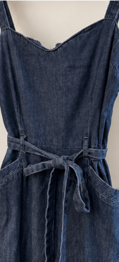 PAIGE Denim Tie-Waist Jumpsuit