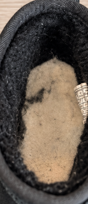 UGG Black Suede Platform Mini Boots