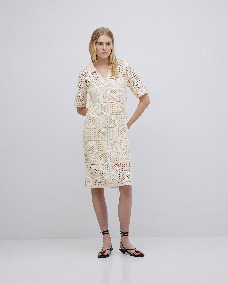 WOMEN'S CROCHET KNIT DRESS WOMEN'S CROCHET KNIT DRESS
