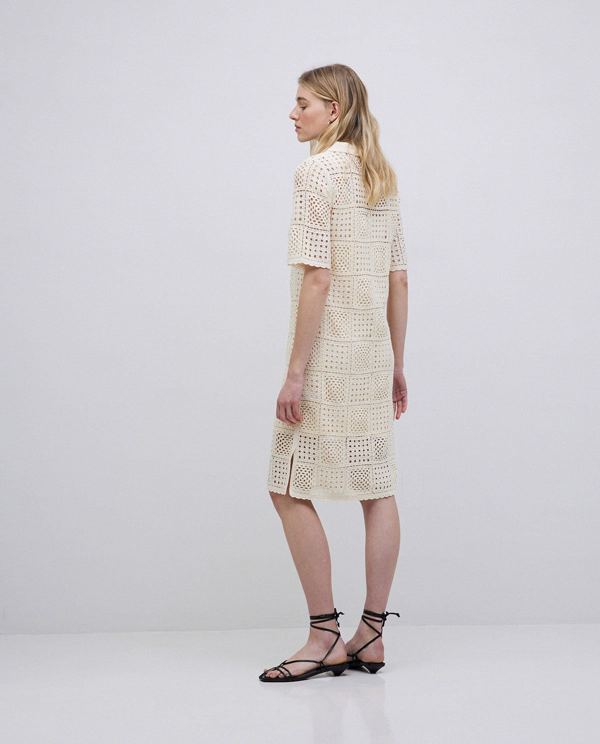 WOMEN'S CROCHET KNIT DRESS