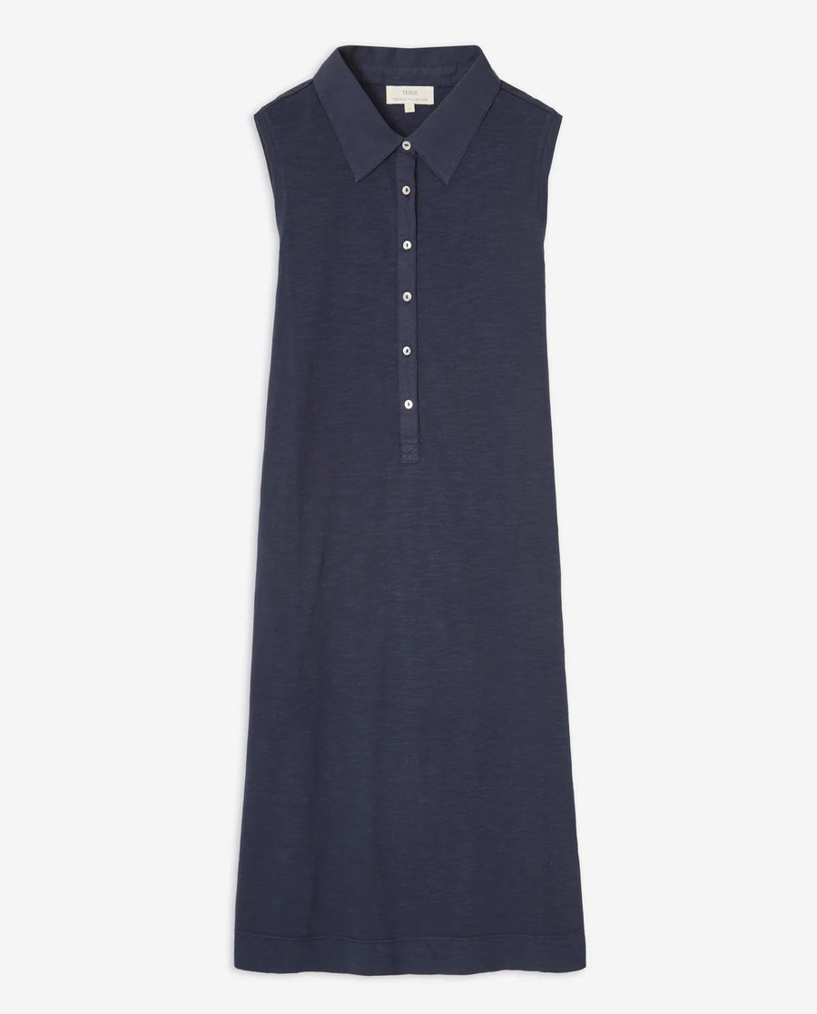 SLEEVELESS POLO DRESS