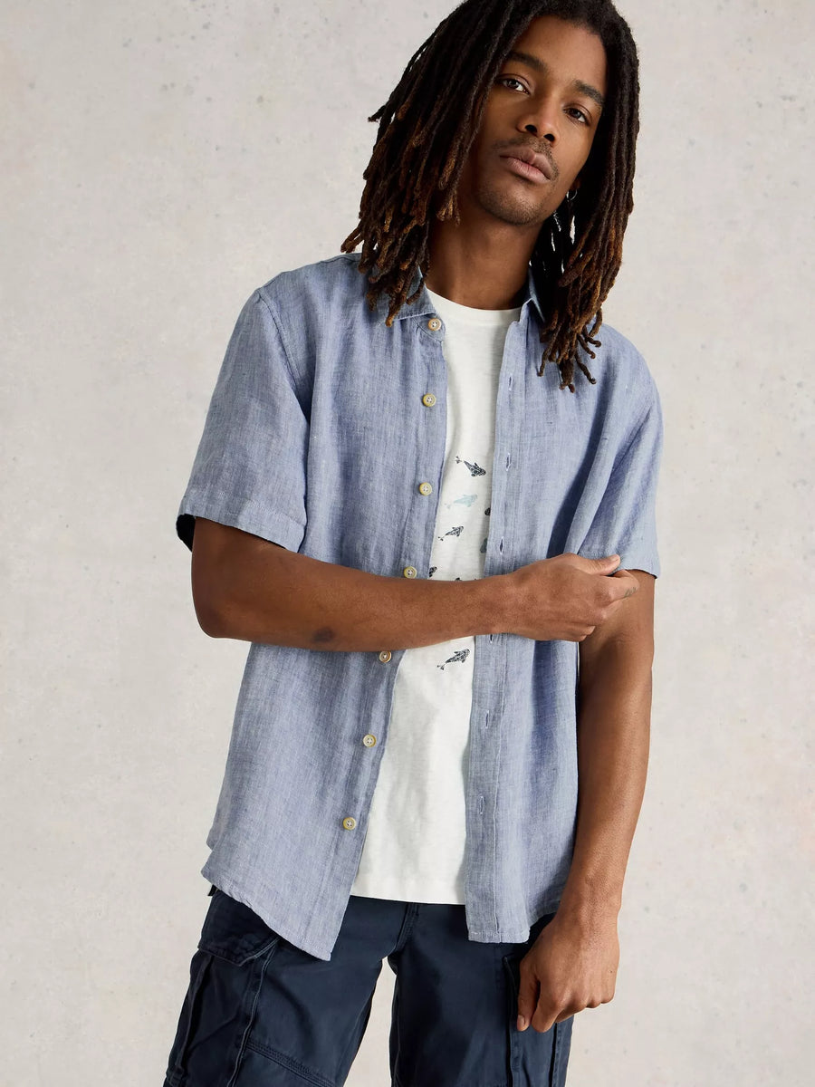 MEN'S KESWICK LINEN SHIRT SHORT SLEEVE