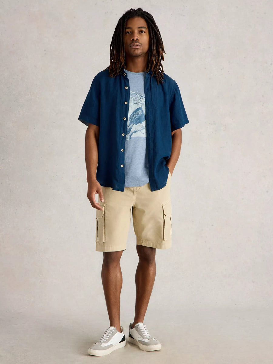 MEN'S KESWICK LINEN SHIRT SHORT SLEEVE