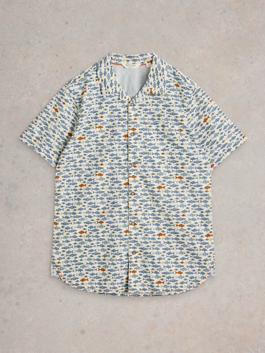 MEN'S DAZZLING FISH PRINTED SHIRT