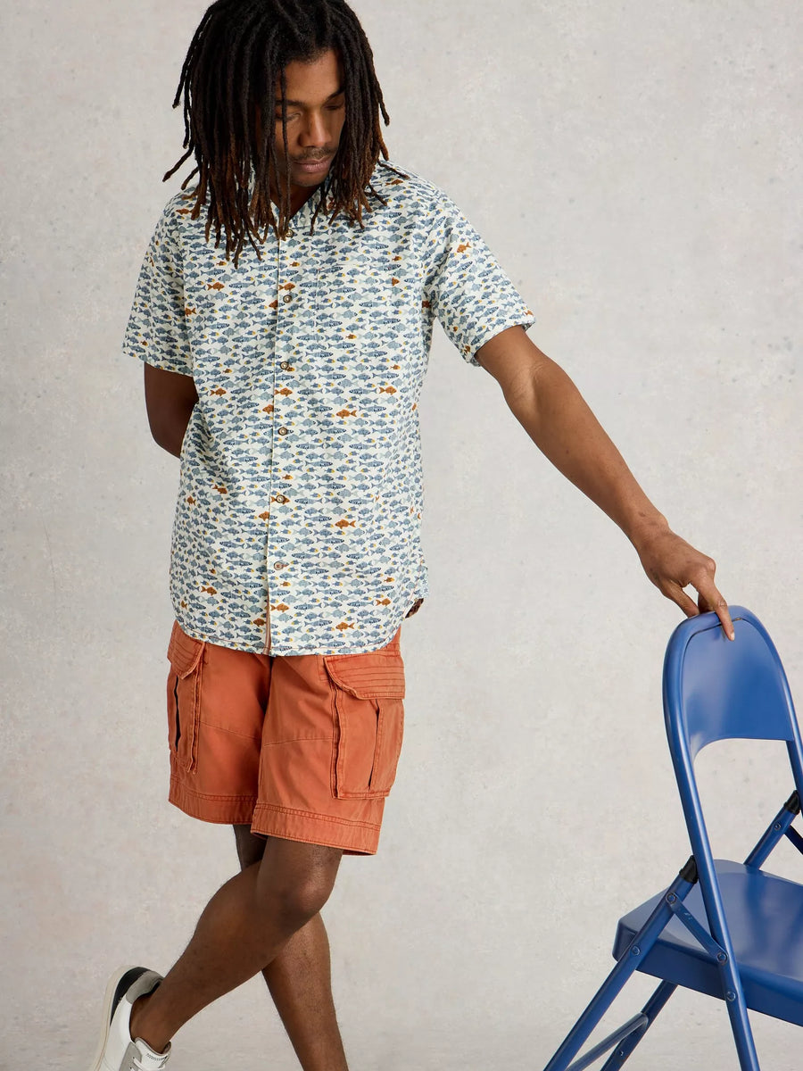 MEN'S DAZZLING FISH PRINTED SHIRT