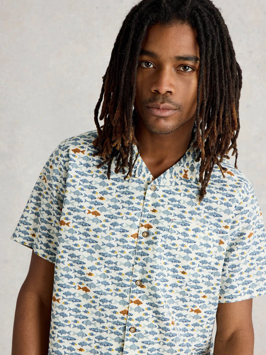 MEN'S DAZZLING FISH PRINTED SHIRT