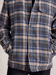 CHECK BORG TRUCKER JACKET