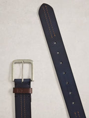 DOUBLE STITCH LEATHER BELT