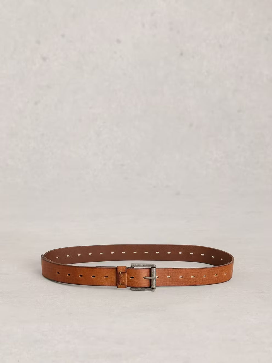 MULTI PUNCH LEATHER BELT