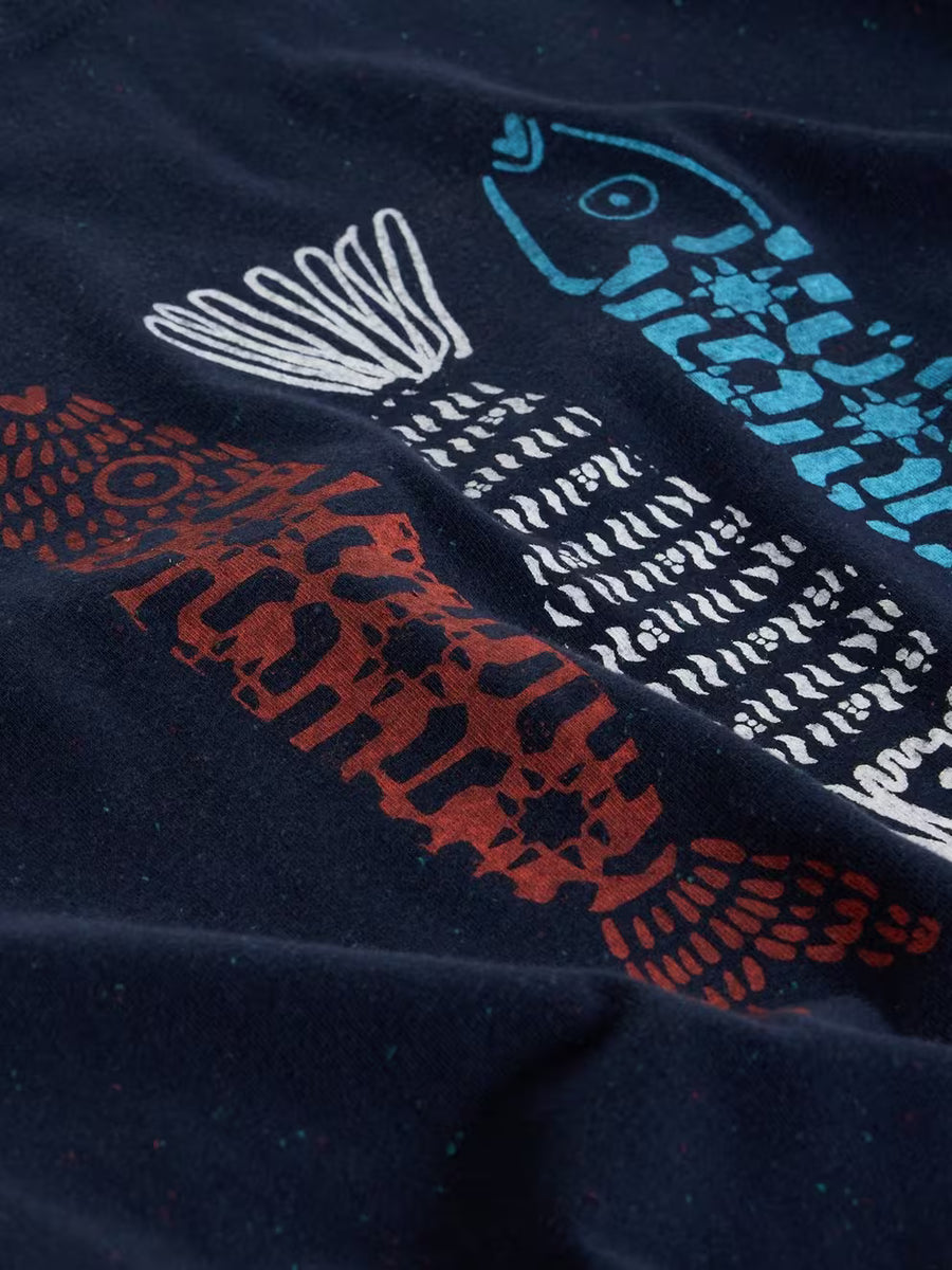 ABERSOCH TILE FISH GRAPHIC TEE