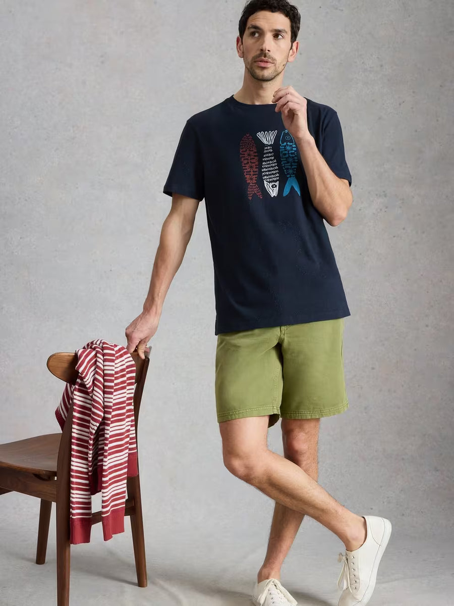 ABERSOCH TILE FISH GRAPHIC TEE