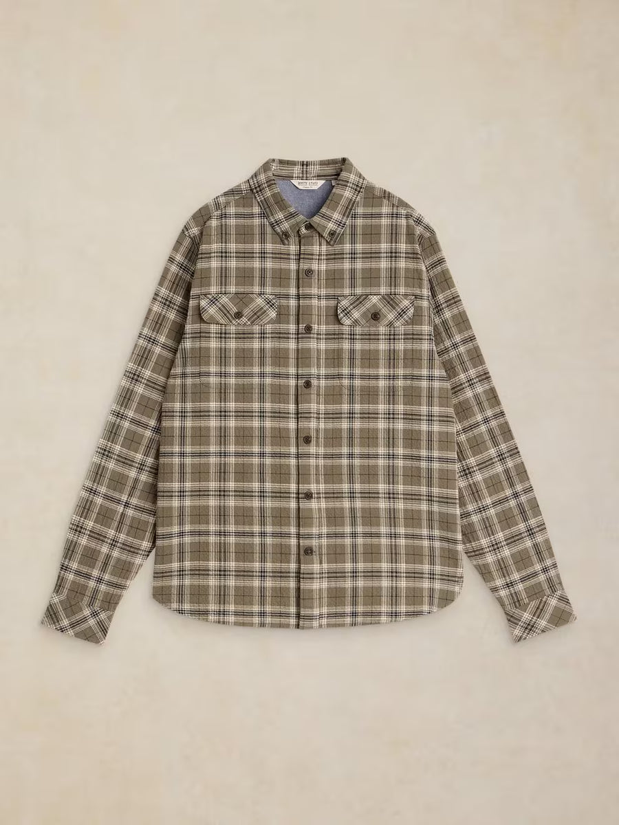 HEYWOOD CHECK SHIRT IN GREEN MULTI