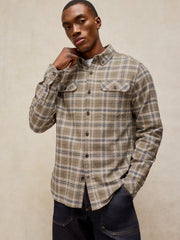 HEYWOOD CHECK SHIRT IN GREEN MULTI