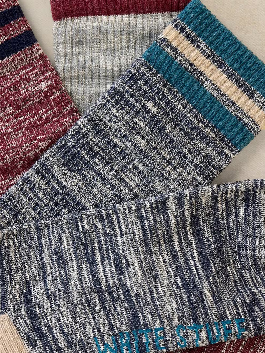 MEN'S 3 PACK SPORT RIBBED SOCK