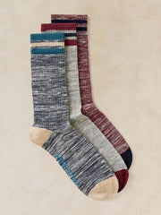 MEN'S 3 PACK SPORT RIBBED SOCK
