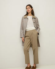 STRAIGHT POPLIN TROUSERS
