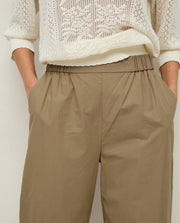 STRAIGHT POPLIN TROUSERS