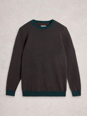 NEWPORT MERINO JACQUARD WOOL CREW NECK