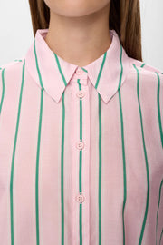 PINK STRIPE BUTTON DOWN