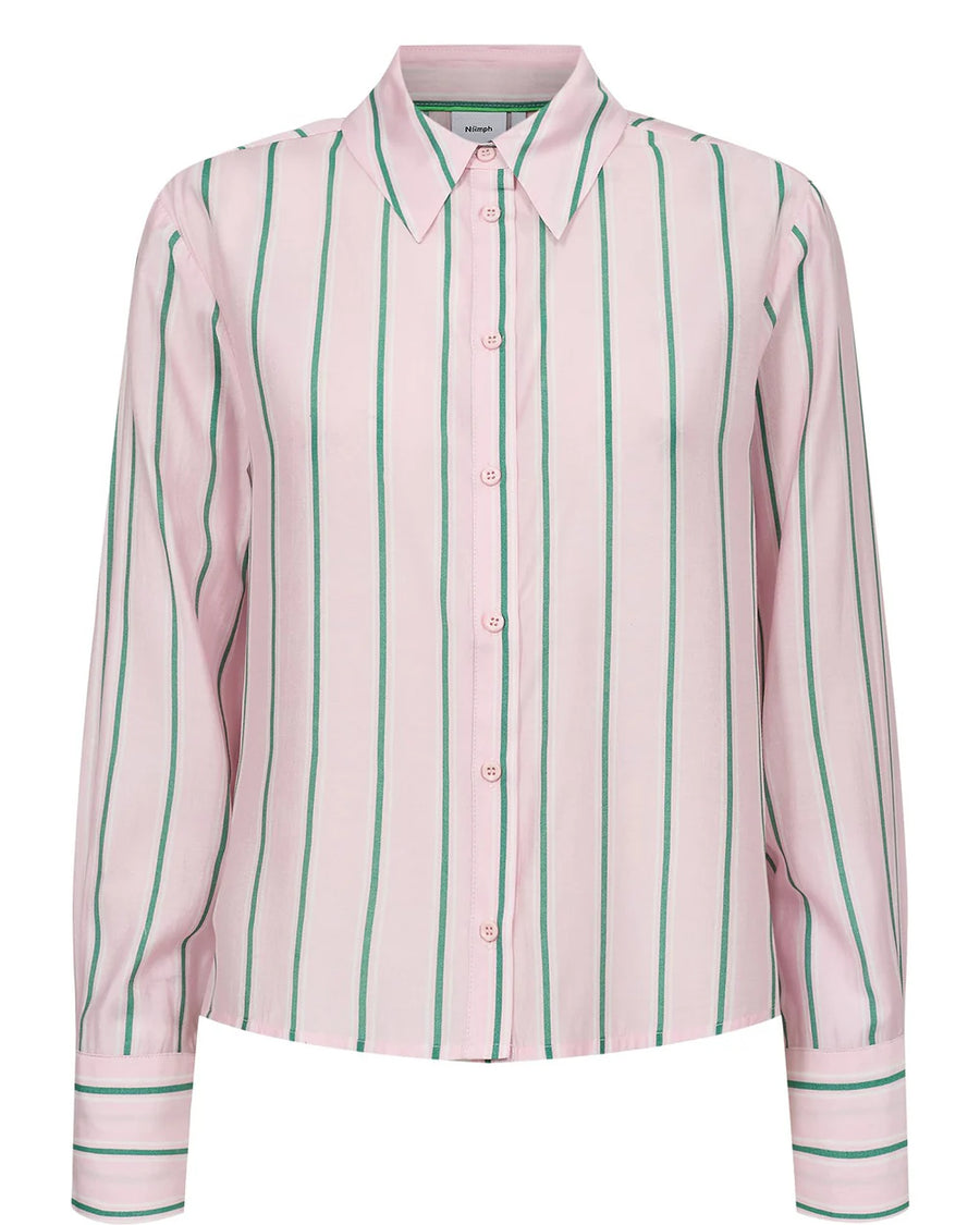 PINK STRIPE BUTTON DOWN