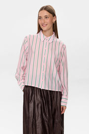 PINK STRIPE BUTTON DOWN