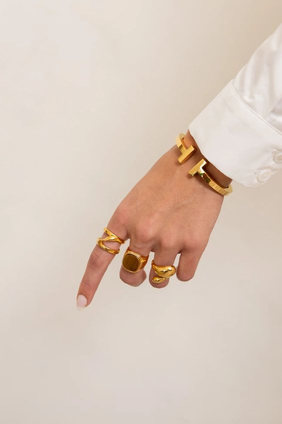 TIGER EYE STATEMENT RING