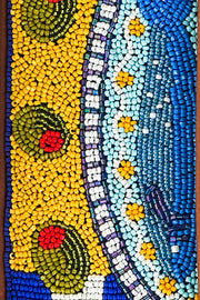 MEDITERRANEAN SARDINE HAND BEADED SHOULDER BAG