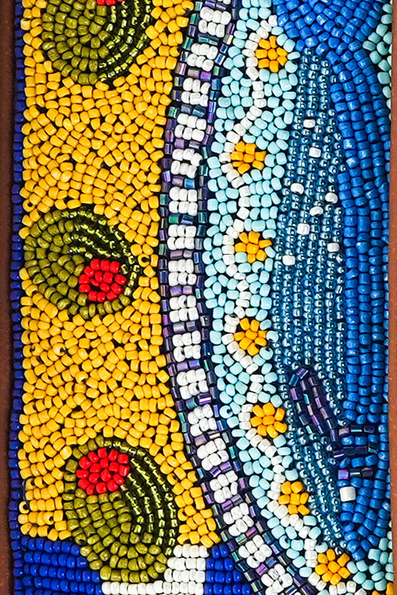 MEDITERRANEAN SARDINE HAND BEADED SHOULDER BAG
