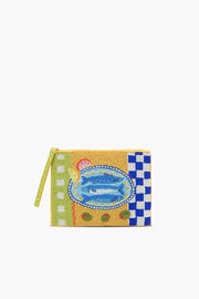 SARDINE WRISTLET CLUTCH
