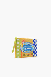 SARDINE WRISTLET CLUTCH