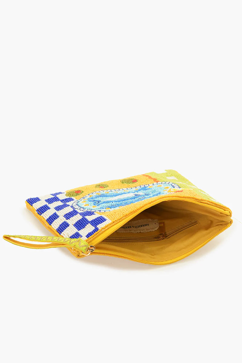 SARDINE WRISTLET CLUTCH