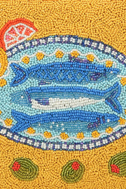 SARDINE WRISTLET CLUTCH