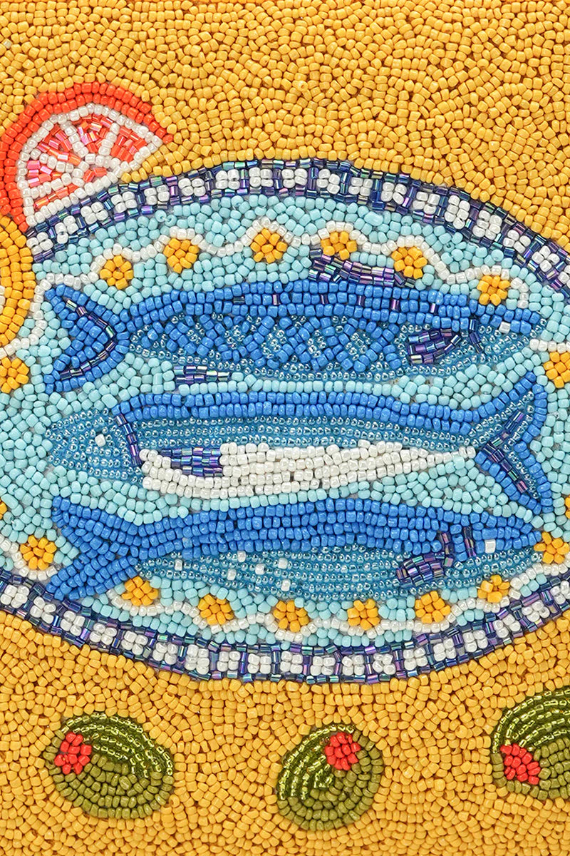 SARDINE WRISTLET CLUTCH