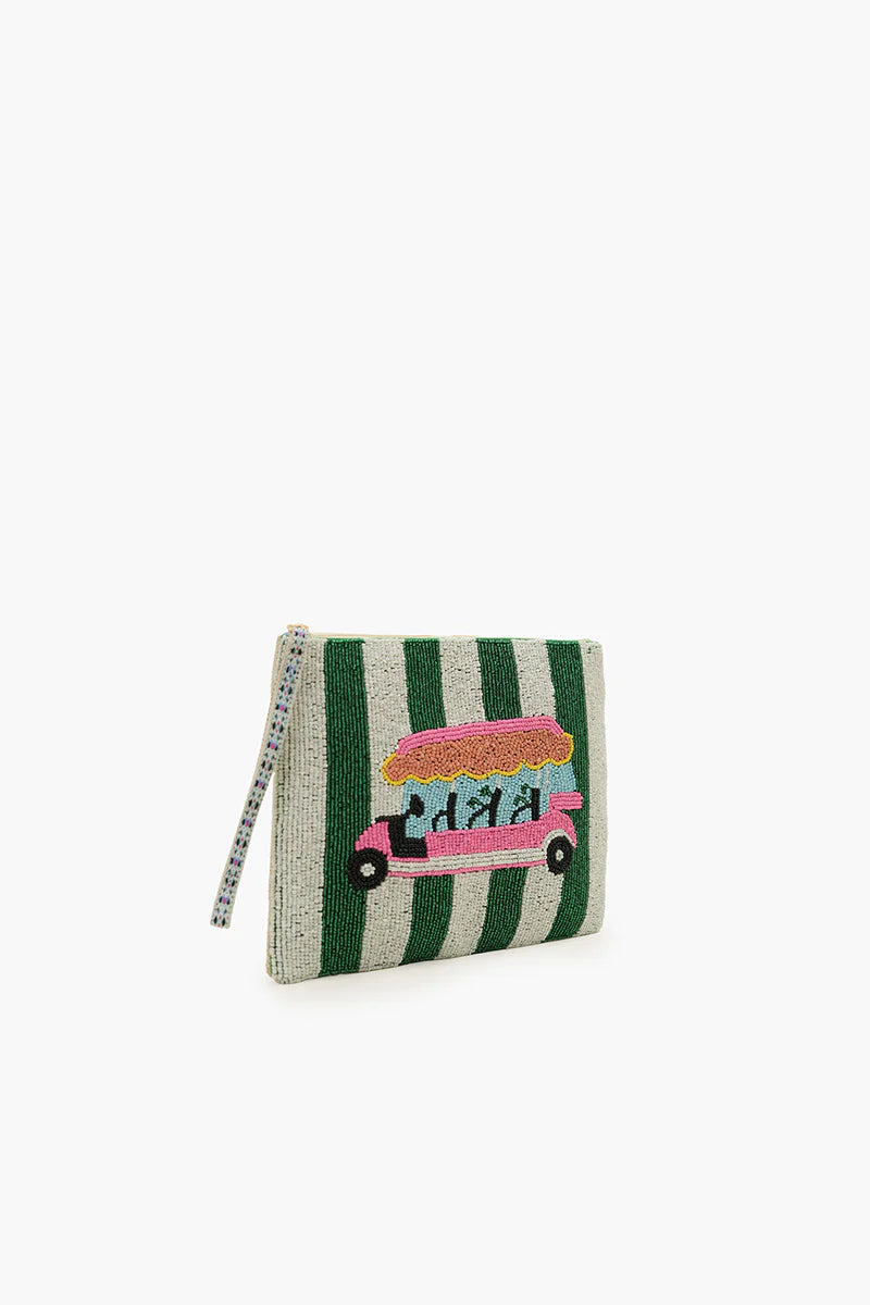 GOLF CART GETAWAY ZIP CLUTCH