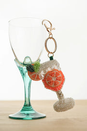 HAND BEADED BAG CHARM