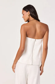 WHITE FLOWY TOP