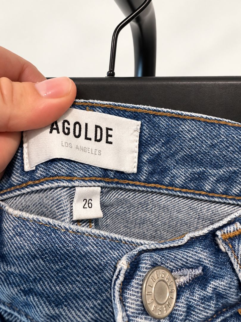 AGOLDE Raw Hem Jeans — Size 26