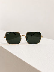 Ray-Ban Gold Square Sunglasses