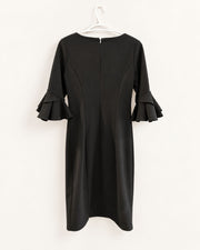 DKNY Black Ruffle Sleeve Dress