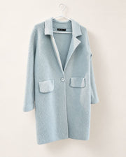 Lyla + Luxe Light Blue Long Coat