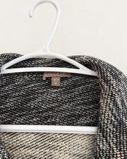 Lillap Black & White Knit Moto Jacket — XS