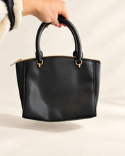 Michael Kors Black Studded Satchel