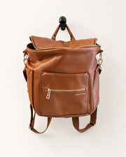Fawn Design Cognac Convertible Backpack Bag